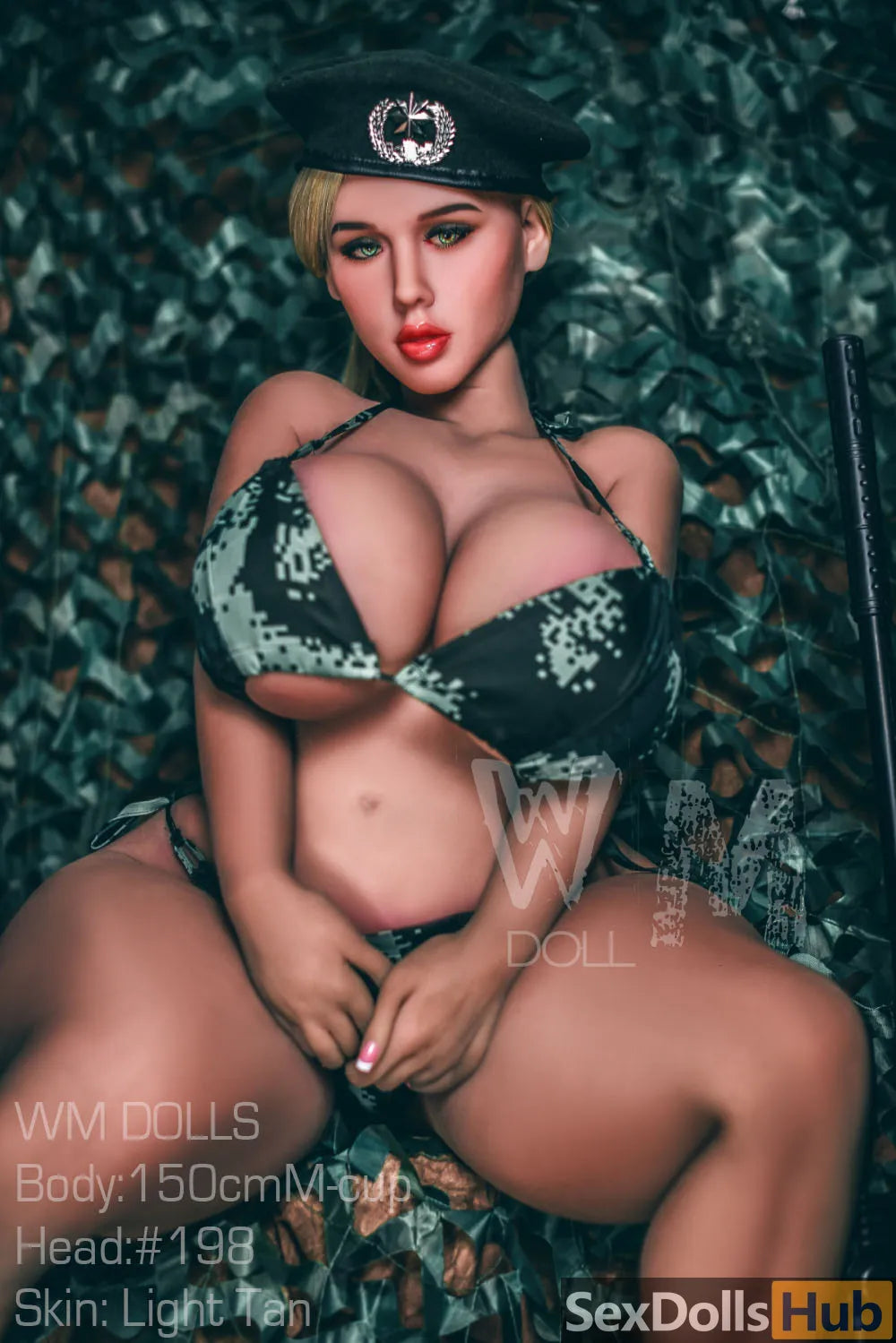 150cm M Cup WM Stpe Sex Doll Ariadne Hip Ratio View