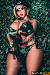 150cm M Cup WM Stpe Sex Doll Ariadne Bust Detail